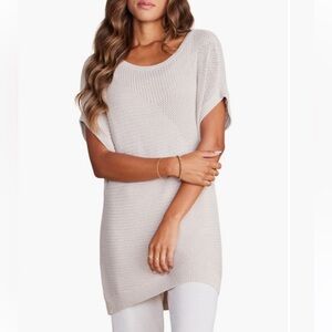 Barefoot Dreams Mixed Stitch Sweater | Cozy Lounge Knit | Oversized | S